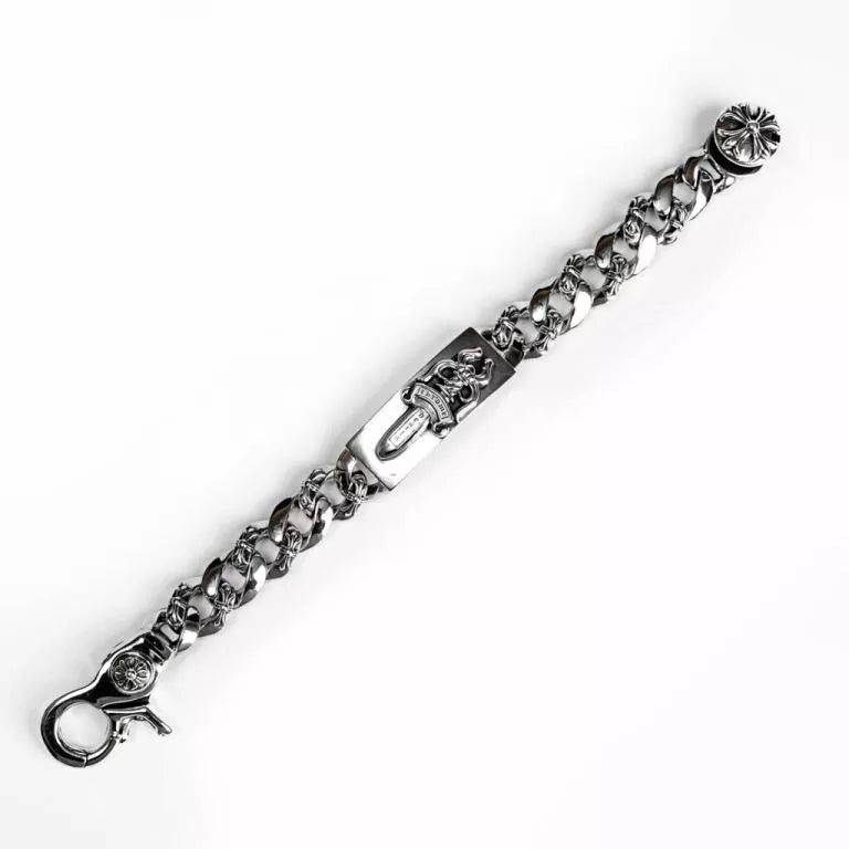 DAGGER ID FANCY LINK CLIP BRACELET -6