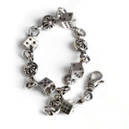 Chrome Hearts DICE AND CROSSBALL BRACELET -4