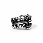 CHROME HEARTS DOUBLE FLORAL RING -1