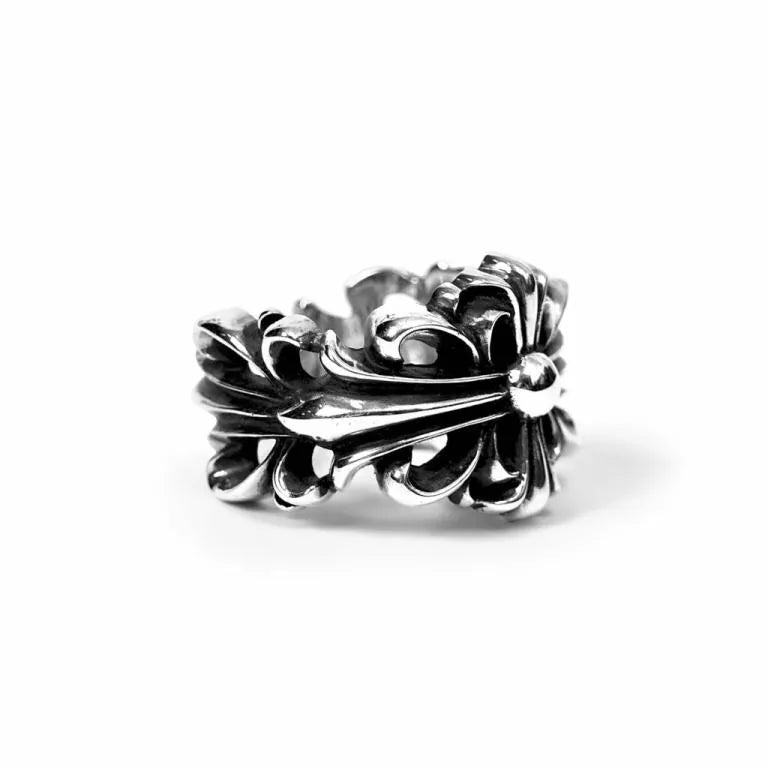 CHROME HEARTS DOUBLE FLORAL RING -1