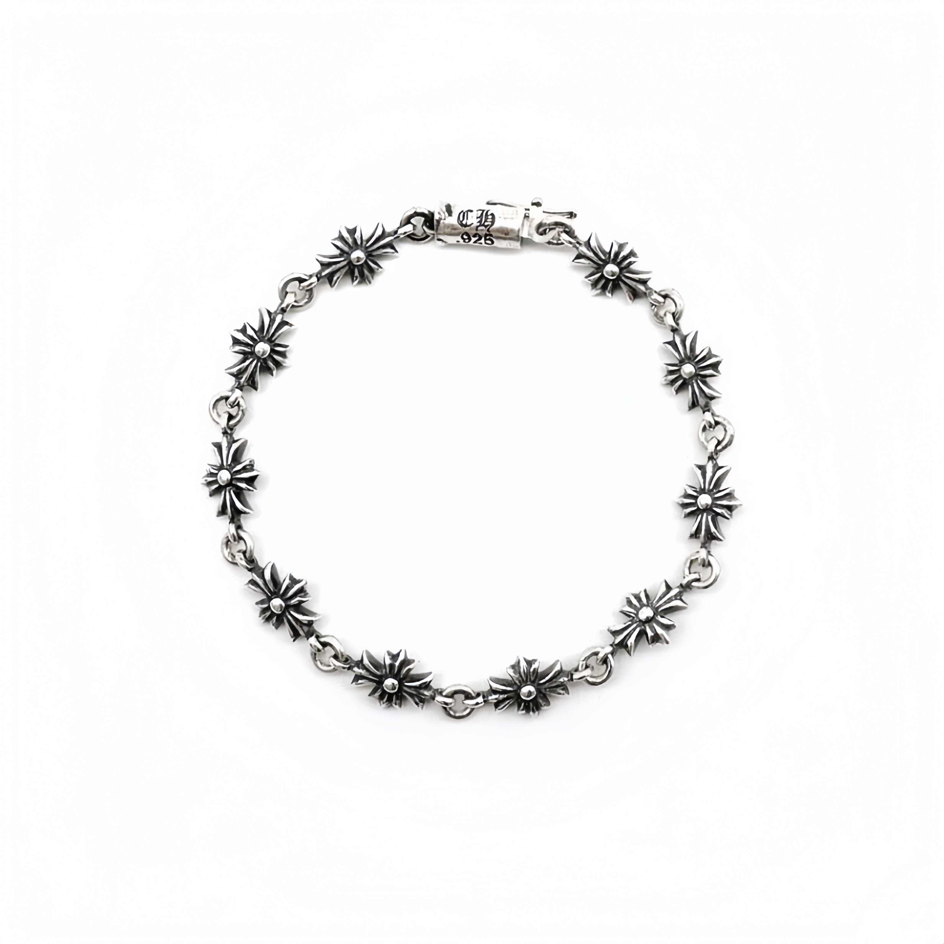 Chrome Hearts Silver Tiny E Bracelet