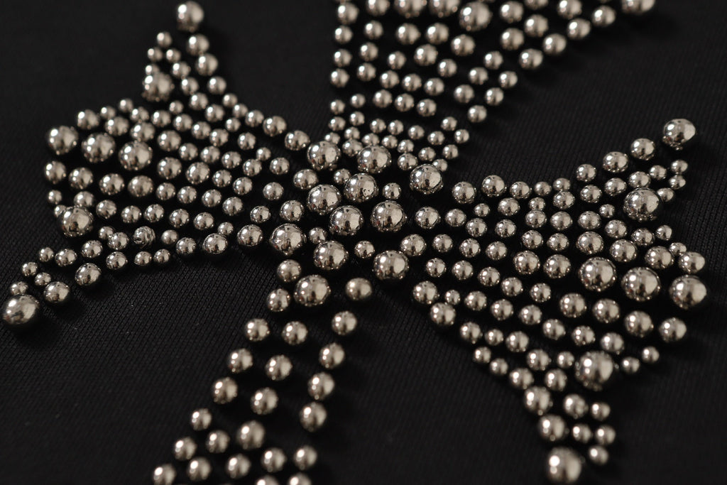 Chrome Hearts Rhinestone Cross Hoodie - Black Gothic Streetwear Sweatshirt 2633