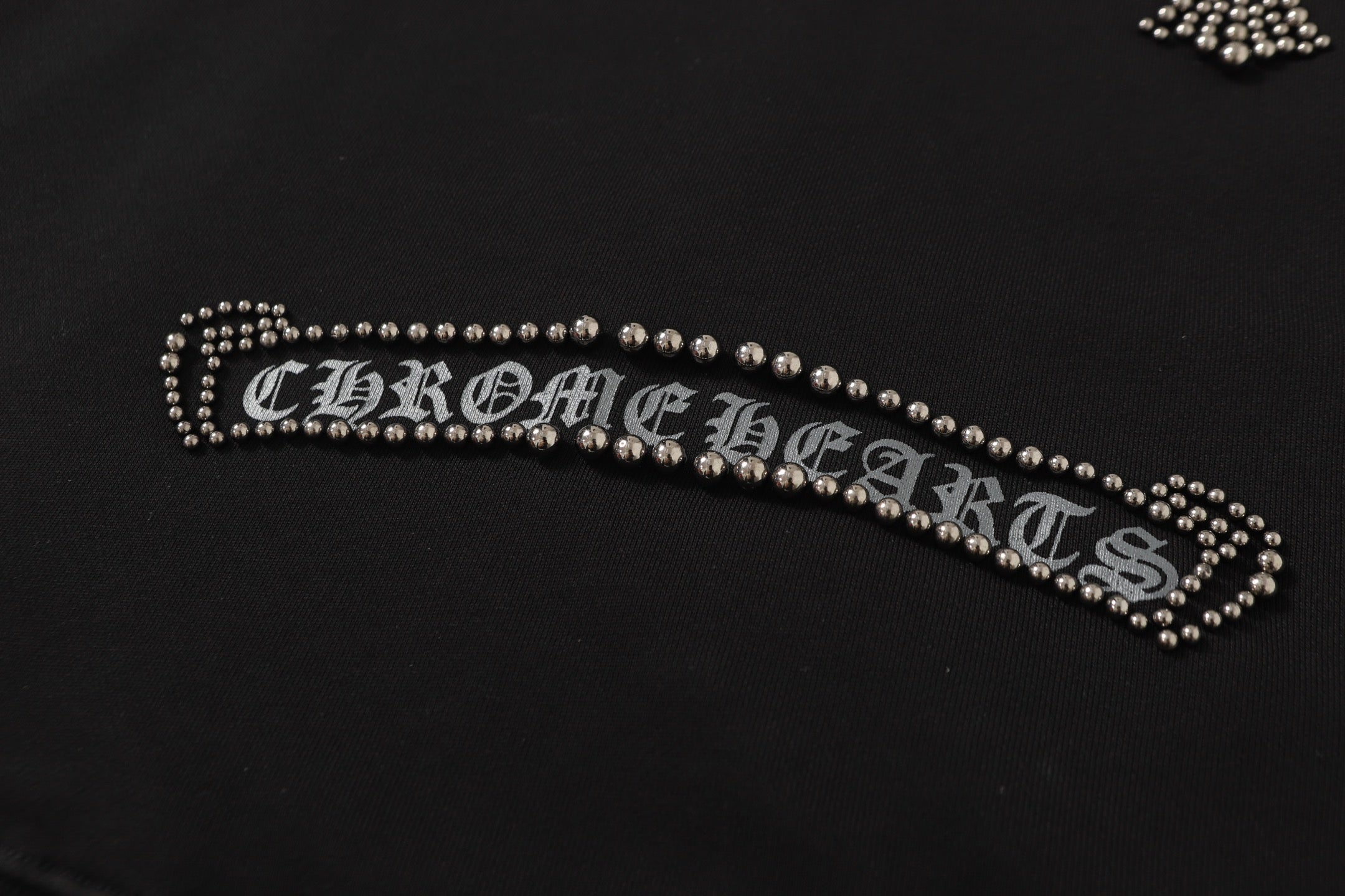 Chrome Hearts Rhinestone Cross Hoodie - Black Gothic Streetwear Sweatshirt 2633