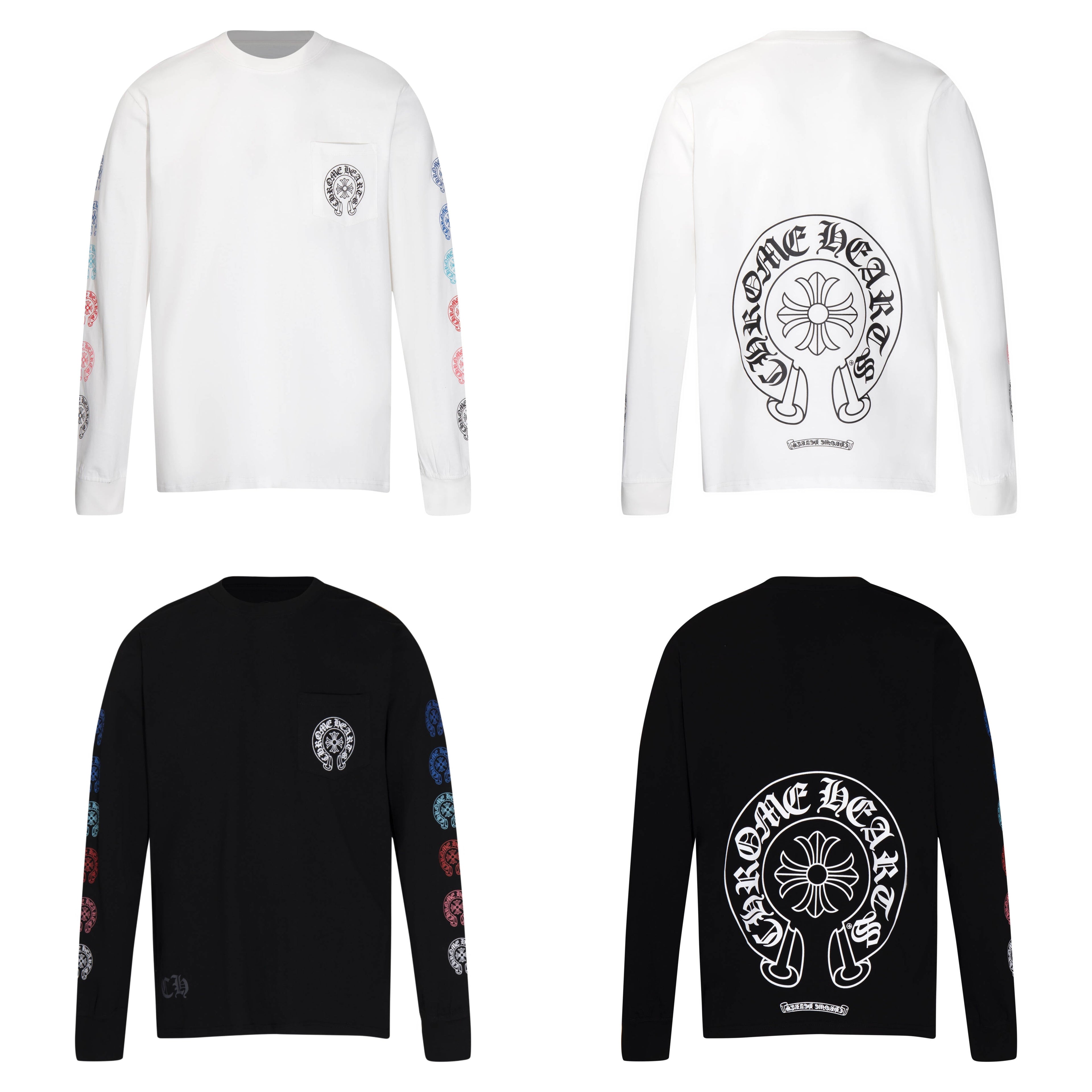 Chrome Hearts Men's Long-Sleeve T-shirtSweatshirt K8009