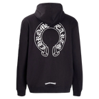 Chrome Hearts Multi-Cross & Horseshoe Logo Graphic Hoodies (Black/White)