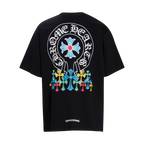 Chrome Hearts Multi-Design Gothic Cross & Horseshoe Graphic T-Shirts (Black/White)