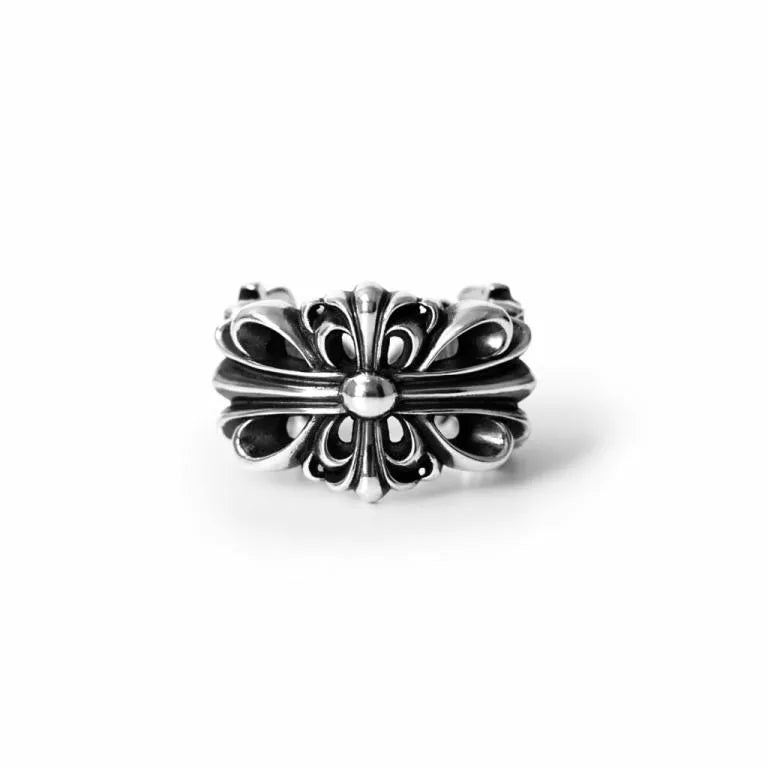CHROME HEARTS DOUBLE FLORAL RING -1