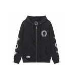 Chrome Hearts Hoodie - Black Street Style Embroidered Sweatshirt 851