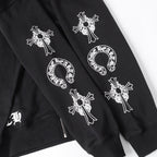 Chrome Hearts Hoodie - Black Street Style Embroidered Sweatshirt 851