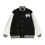 Chrome Hearts Black White Street Style Baseball Coat 0002
