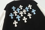 Chrome Hearts Black White Street Style Baseball Coat 0002