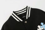 Chrome Hearts Black White Street Style Baseball Coat 0002