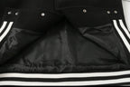 Chrome Hearts Black White Street Style Baseball Coat 0002