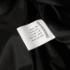 Chrome Hearts Faux Fur Cross Varsity Jacket - Black White Gothic Streetwear 035