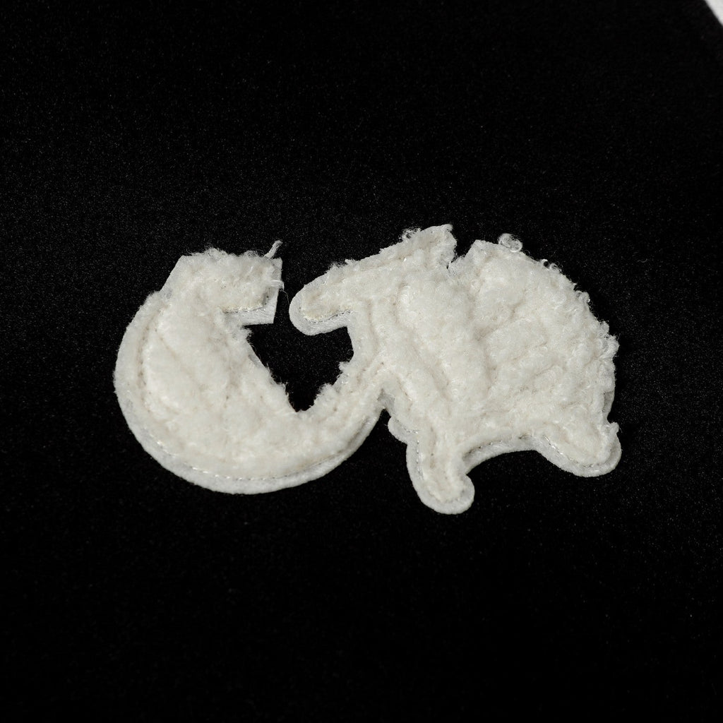 Chrome Hearts Varsity Jacket - Black White Gothic Baseball Coat 2206