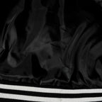 Chrome Hearts Layered Cross Varsity Jacket - Black White Street Style Outerwear 2208