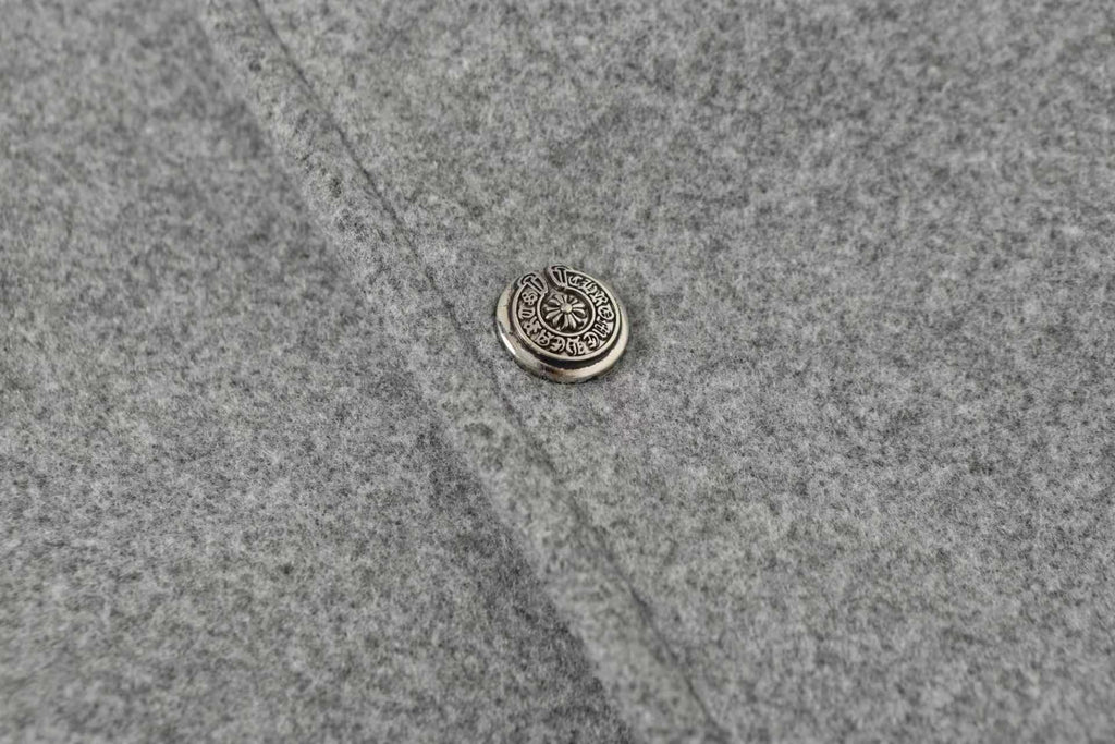 Chrome Hearts Multi Cross Varsity Jacket - Grey Black Street Jacket 2215