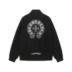 Chrome Hearts Horseshoe Cross Jacket - Black Street Embroidered Coat 8800