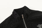 Chrome Hearts Horseshoe Cross Jacket - Black Street Embroidered Coat 8800