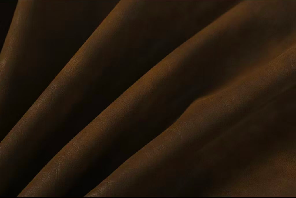 Chrome Hearts Cross Patch Suede Jacket - Brown Gothic Streetwear Outerwear 8833