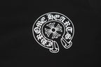 Chrome Hearts Logo Flag Long Sleeve Tee - Black White Gothic Street T-Shirt K2126