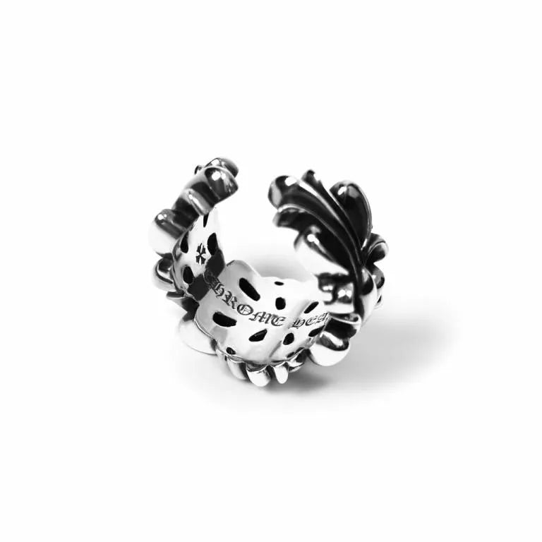 CHROME HEARTS DOUBLE FLORAL RING -1