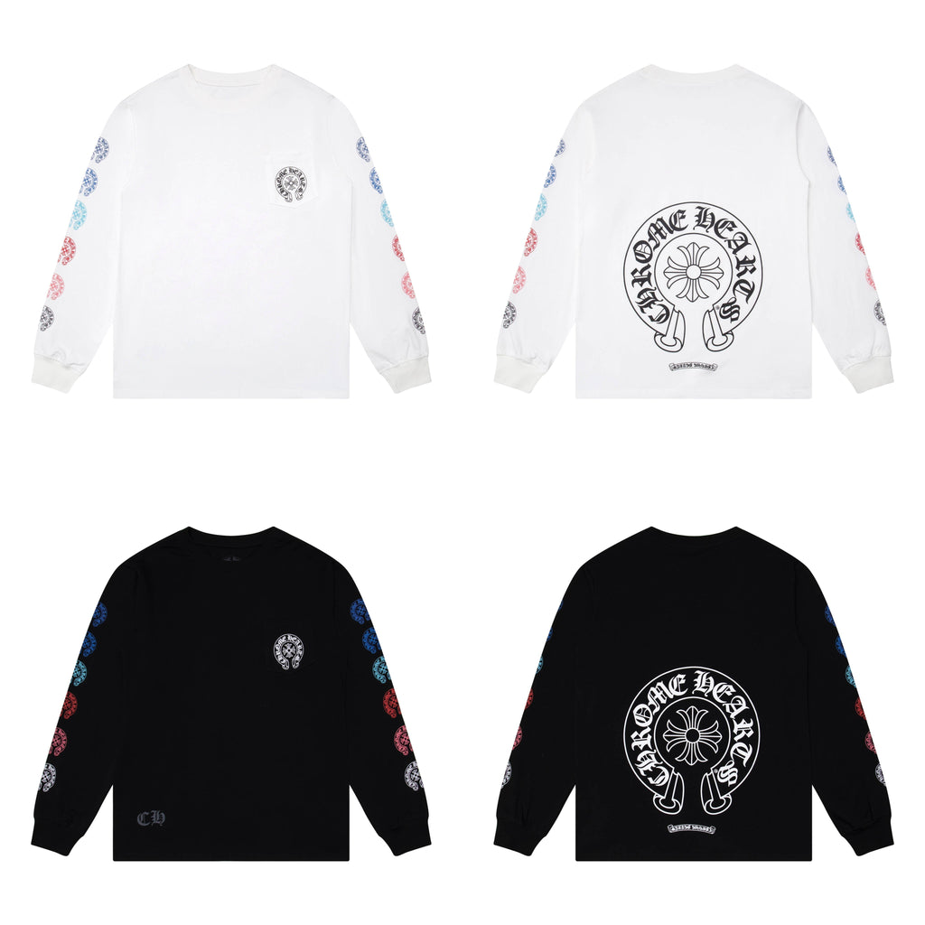 Chrome Hearts Men's Long-Sleeve T-shirtSweatshirt K8009